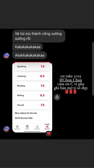 Feedback học viên đạt Writing 7.0 đến 7.5